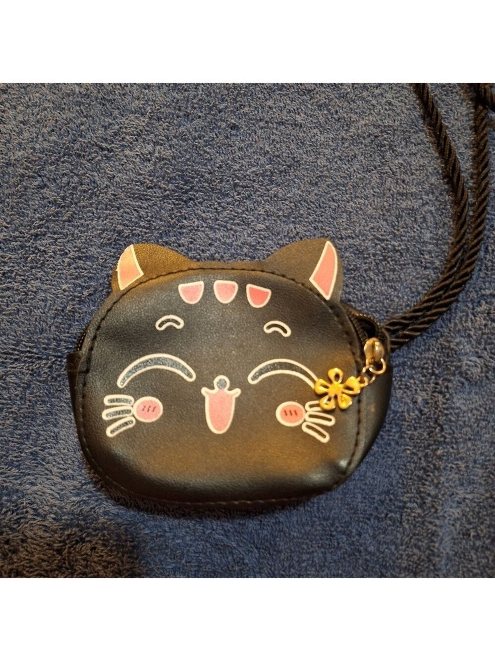 Cat Face Mini Crossbody Bag Faux Leather